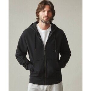 American Giant Hoodie Mens Small Black Classic Full Zip Heavyweight USA NEW